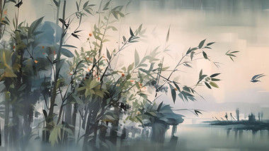 水墨国风国潮背景视频