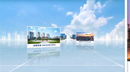 大气明亮科技图文宣传片AE模板