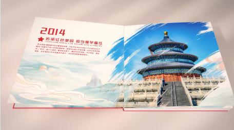 翻书效果党政图文展示AE模板