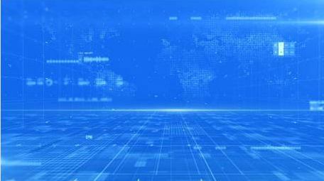 蓝色科技三维空间感背景视频