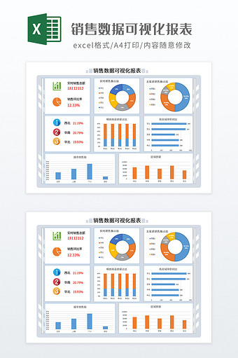 销售数据可视化报表图片