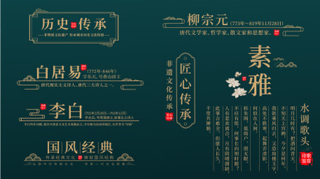 简约古风人名旅游字幕条AE模板