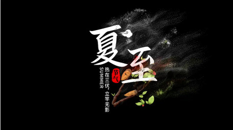 水墨粒子中国风节气字幕条