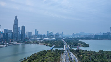 <strong>深圳</strong>南山CBD春笋<strong>地标</strong>交通延时