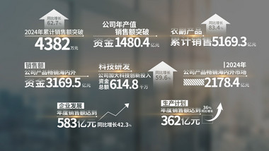大气简洁商务数据字幕条