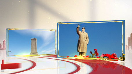 简洁时尚党政照片图文ae模板