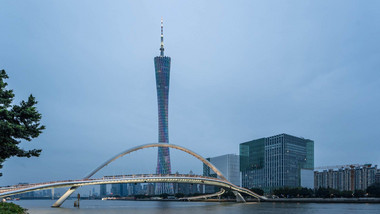 广州地标海心桥城市宣传实拍