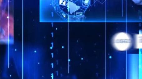 蓝色<strong>科技图文</strong>分屏动画AE模板