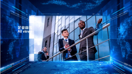 科技商业<strong>图文</strong>演示片头AE模板