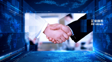 科技商业<strong>图文</strong>演示片头AE模板