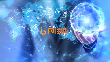 <strong>科技</strong>数字视差<strong>图文</strong>展示AE模板