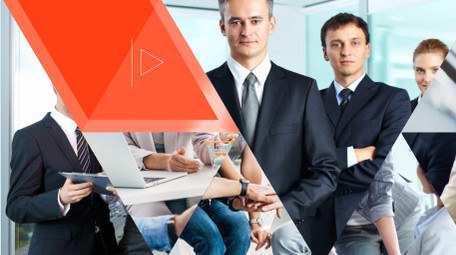 三角形转场<strong>商务图文</strong>展示AE模板