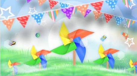 卡通炫彩童话世界背景视频