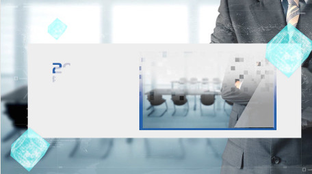 简洁创新<strong>商务图文</strong>pr模板