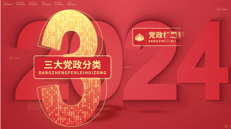 立体党政数据分类展示AE模板