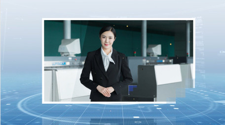 简介商务介绍边框背景视频