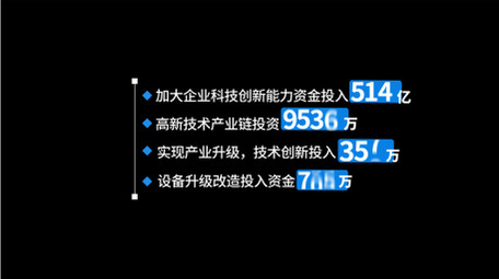 简约项目数据字幕条AE模板