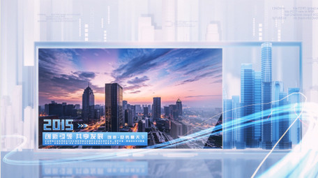 企业简洁科技图文展示AE模板