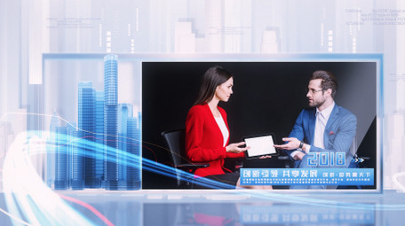 企业简洁科技图文展示AE模板