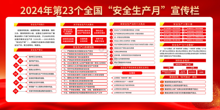 2024年全国安全生产月栏