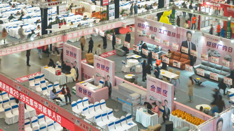 家居装修行业展会人流8K延时