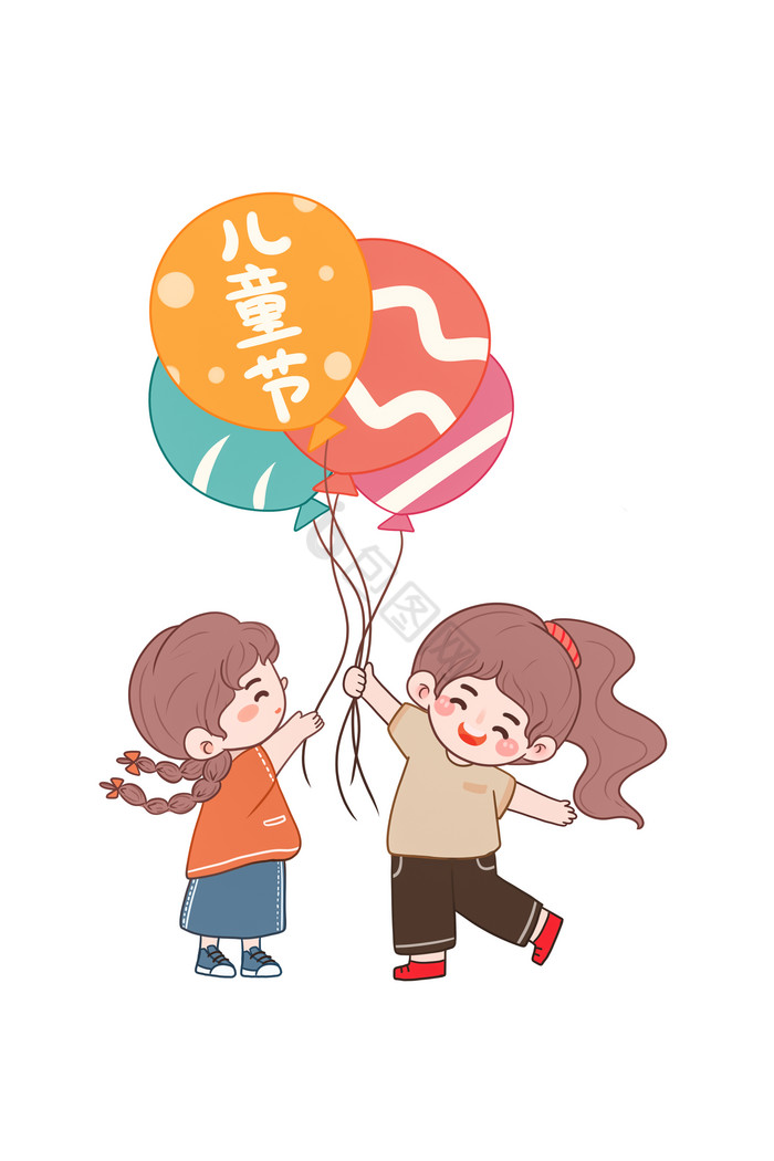 气球小孩儿童节
