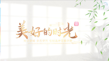 光影唯美标题质感片头AE模板