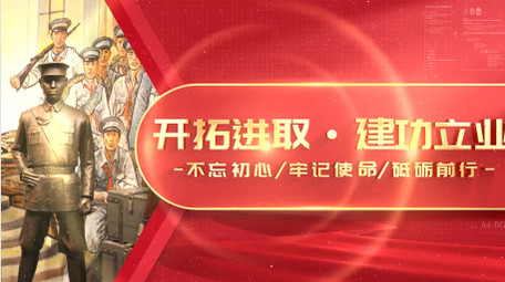 党政图文标题片头PR模板