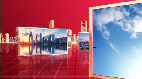 党政照片墙展示开场AE模板