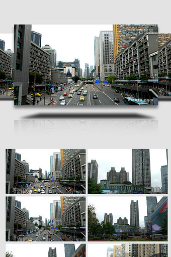 震撼重庆商圈观音桥街头延时4K图片