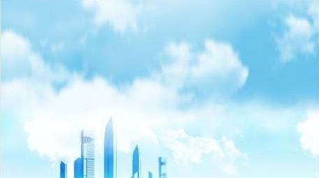 云层穿梭城市宣传片头AE模板