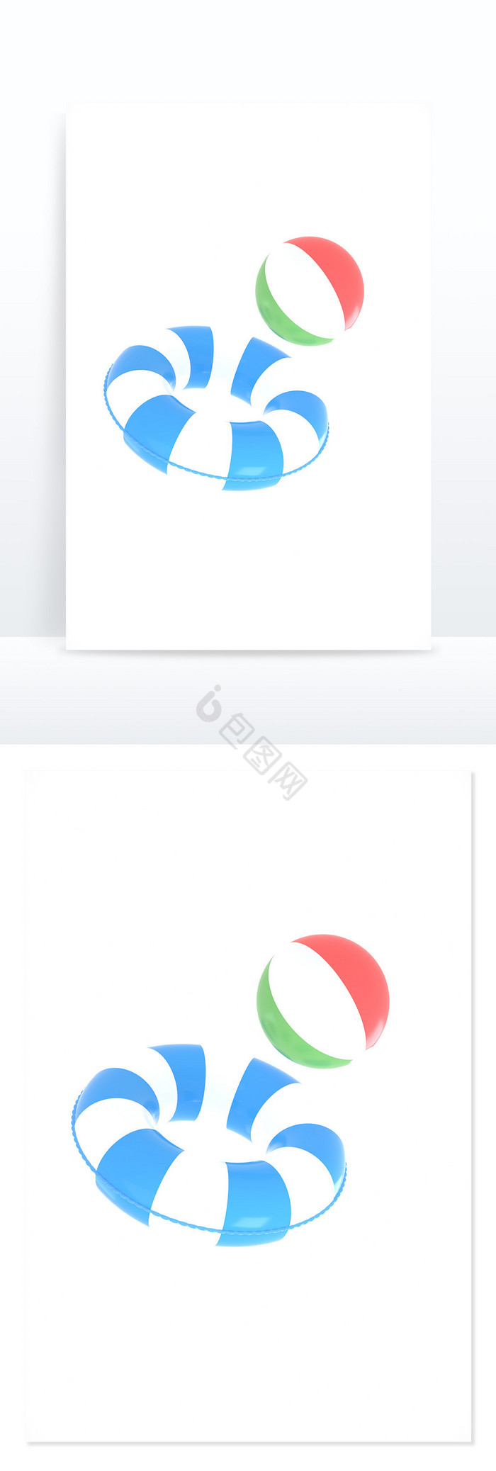 3D立体游泳圈三维模型