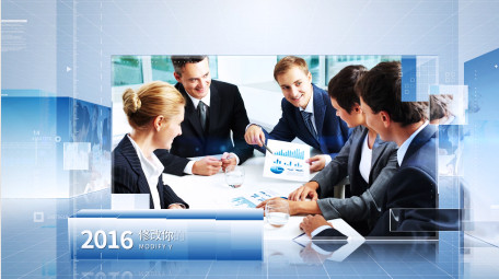 立体动态企业<strong>图文</strong>展示AE模板