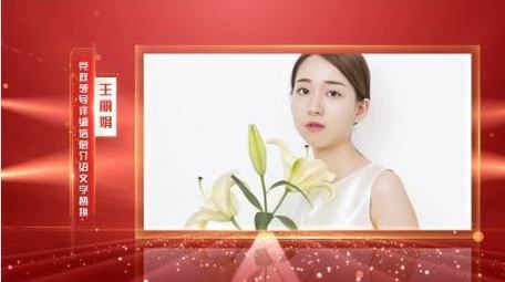 红色<strong>党政</strong>人物采访框背景视频