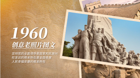 怀旧复古党建<strong>图文</strong>pr模板