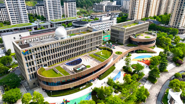 杭州地标淳安少年宫4K航拍