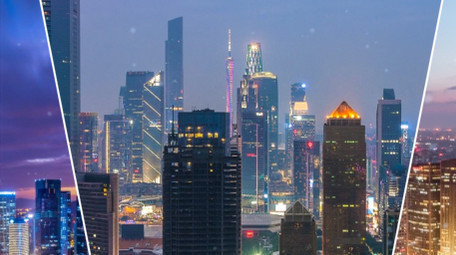 简洁<strong>快闪</strong>城市分屏展示AE模板