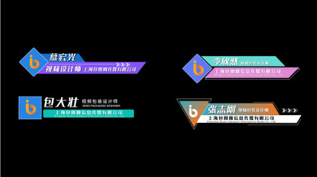 简洁综艺人名字幕条AE模板