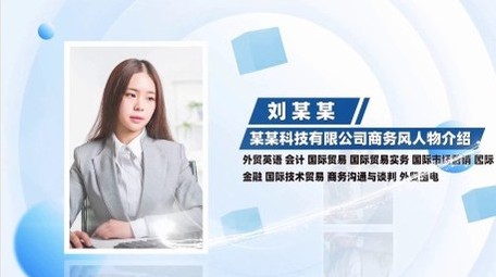 <strong>商务</strong>风人物介绍<strong>图文</strong>宣传PR模版