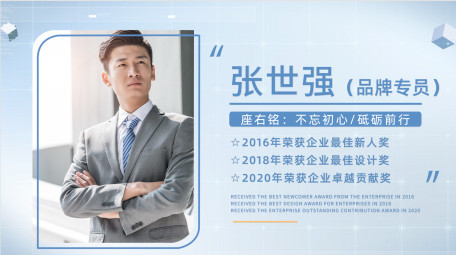 商务风人物介绍pr模板