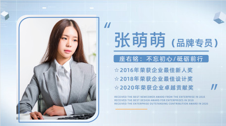 商务风人物介绍pr模板