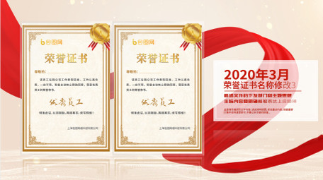 金色红绸证书文件展示AE模板