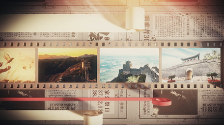 复古胶卷档案纪录片片头AE模板