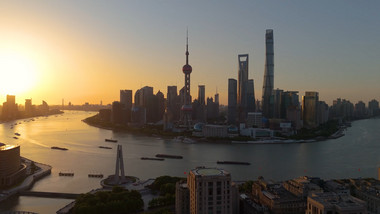 <strong>上海</strong>外滩城市风光航拍