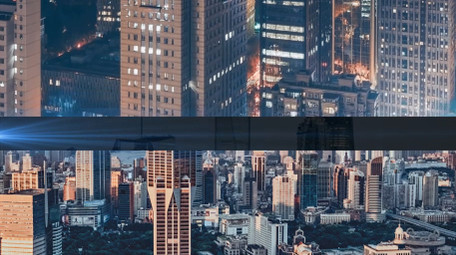 简洁<strong>科技</strong>粒子分屏展示AE模板