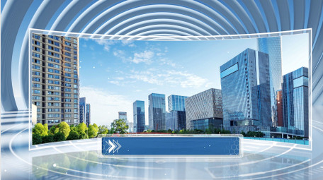 立体空间效果企业<strong>图文</strong>展示开场