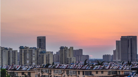 城市日出太阳升起4K延时