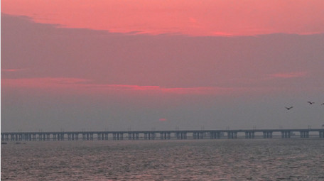 湖面日出太阳升起4K延时摄影