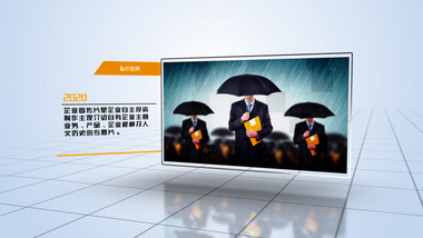 企业历史发展<strong>图文</strong>演示AE模板