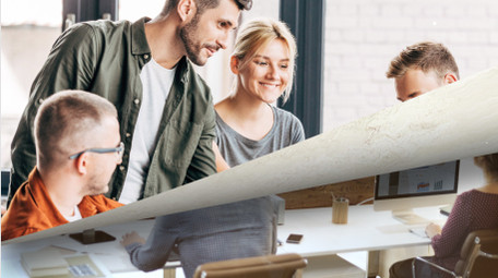 红色商务<strong>党政</strong>照片汇聚模板